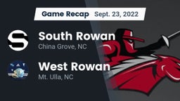 Recap: South Rowan  vs. West Rowan  2022