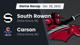 Recap: South Rowan  vs. Carson  2022