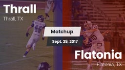 Matchup: Thrall vs. Flatonia  2017