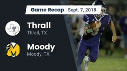 Recap: Thrall  vs. Moody  2018