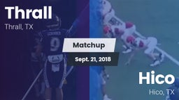 Matchup: Thrall vs. Hico  2018