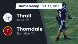 Recap: Thrall  vs. Thorndale  2018