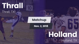 Matchup: Thrall vs. Holland  2018