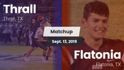 Matchup: Thrall vs. Flatonia  2019