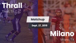 Matchup: Thrall vs. Milano  2019