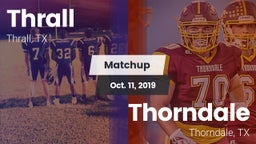 Matchup: Thrall vs. Thorndale  2019