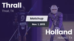 Matchup: Thrall vs. Holland  2019