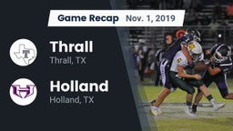 Recap: Thrall  vs. Holland  2019