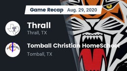 Recap: Thrall  vs. Tomball Christian HomeSchool  2020