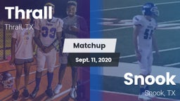 Matchup: Thrall vs. Snook  2020