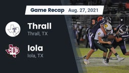 Recap: Thrall  vs. Iola  2021