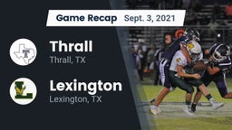 Recap: Thrall  vs. Lexington  2021
