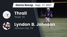 Recap: Thrall  vs. Lyndon B. Johnson  2021