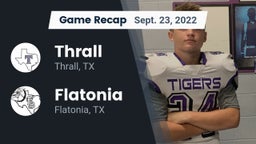 Recap: Thrall  vs. Flatonia  2022