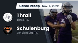 Recap: Thrall  vs. Schulenburg  2022
