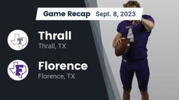Recap: Thrall  vs. Florence  2023