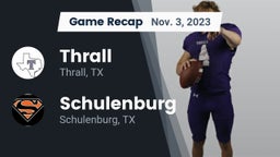 Recap: Thrall  vs. Schulenburg  2023