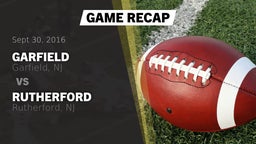 Recap: Garfield  vs. Rutherford  2016