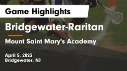 Bridgewater-Raritan  vs Mount Saint Mary's Academy Game Highlights - April 5, 2023