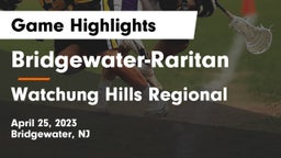 Bridgewater-Raritan  vs Watchung Hills Regional  Game Highlights - April 25, 2023