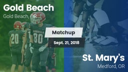 Matchup: Gold Beach High vs. St. Mary's  2018