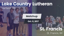 Matchup: Lake Country Luthera vs. St. Francis  2017