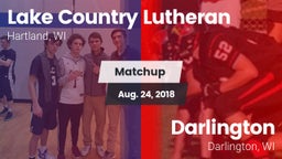 Matchup: Lake Country Luthera vs. Darlington  2018