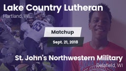 Matchup: Lake Country Luthera vs. St. John's Northwestern Military  2018