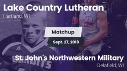 Matchup: Lake Country Luthera vs. St. John's Northwestern Military  2019