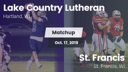 Matchup: Lake Country Luthera vs. St. Francis  2019