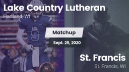 Matchup: Lake Country Luthera vs. St. Francis  2020