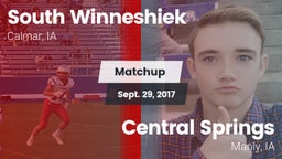 Matchup: South Winneshiek vs. Central Springs  2017