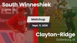 Matchup: South Winneshiek vs. Clayton-Ridge  2020