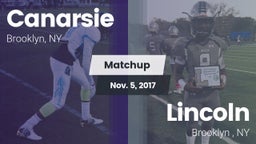 Matchup: Canarsie vs. Lincoln  2017