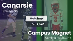 Matchup: Canarsie vs. Campus Magnet  2018