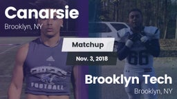 Matchup: Canarsie vs. Brooklyn Tech  2018