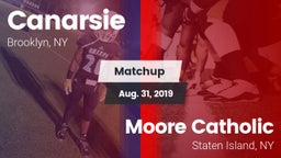 Matchup: Canarsie vs. Moore Catholic  2019
