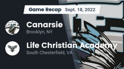 Recap: Canarsie  vs. Life Christian Academy  2022