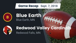 Recap: Blue Earth  vs. Redwood Valley Cardinals 2018