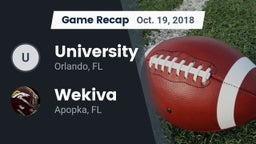 Recap: University  vs. Wekiva  2018