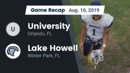 Recap: University  vs. Lake Howell  2019