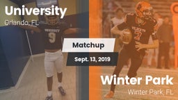 Matchup: University High Scho vs. Winter Park  2019