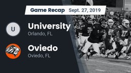 Recap: University  vs. Oviedo  2019