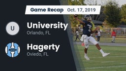 Recap: University  vs. Hagerty  2019