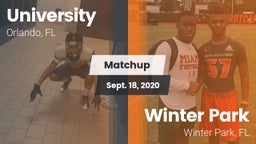 Matchup: University High Scho vs. Winter Park  2020