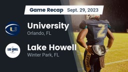 Recap: University  vs. Lake Howell  2023