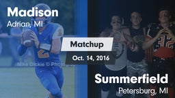 Matchup: Madison vs. Summerfield  2016