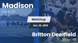 Matchup: Madison vs. Britton Deerfield 2019