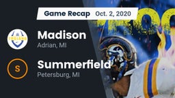 Recap: Madison  vs. Summerfield  2020