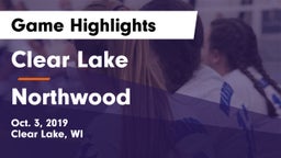 Clear Lake  vs Northwood Game Highlights - Oct. 3, 2019